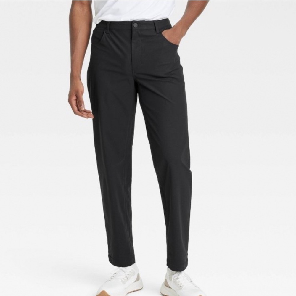 All In Motion Mens 360 Lifestyle‎ Relaxed Fit 5-Pocket Pants Black 34x30 UPF 50+
